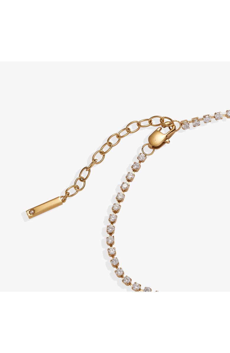 Alex and Ani Mama Tennis Bracelet, Alternate, color, Gold