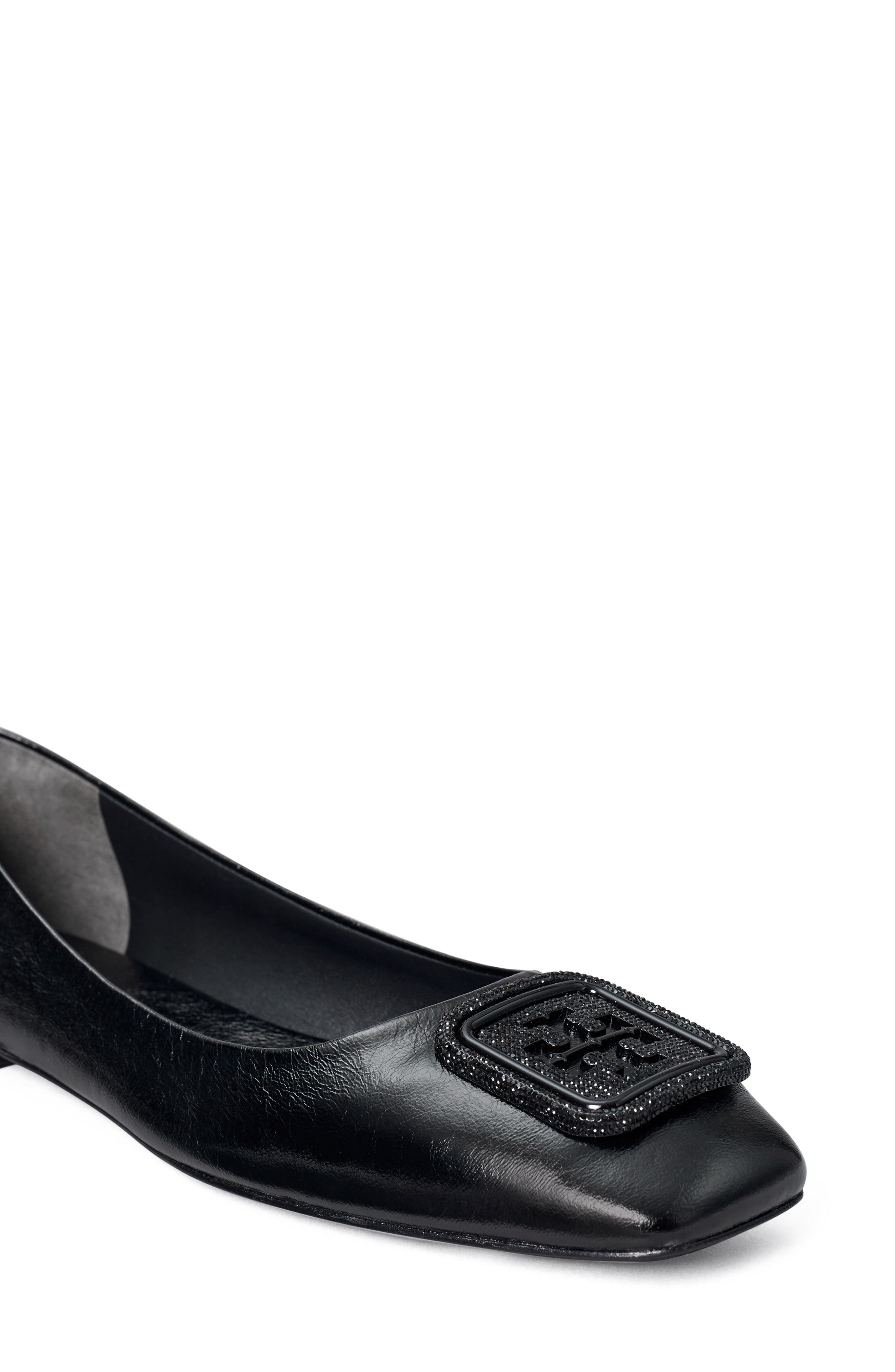 Tory Burch Georgia Pavé Square Toe Ballet Flat, Alternate, color, 