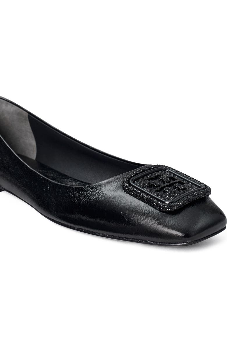 Tory Burch Georgia Pavé Square Toe Ballet Flat, Alternate, color,