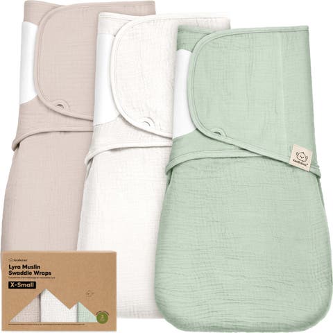 3-Pack Lyra Muslin Swaddle Wraps