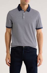 14th & Union Stripe Cotton Blend Polo