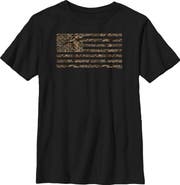 MOSSY OAK Boys' In the Woods Flag Graphic Graphic Short Sleeve T-Shirt