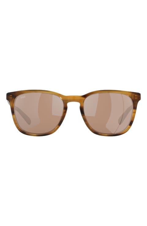 Sullivan 53mm Mirrored Square Sunglasses