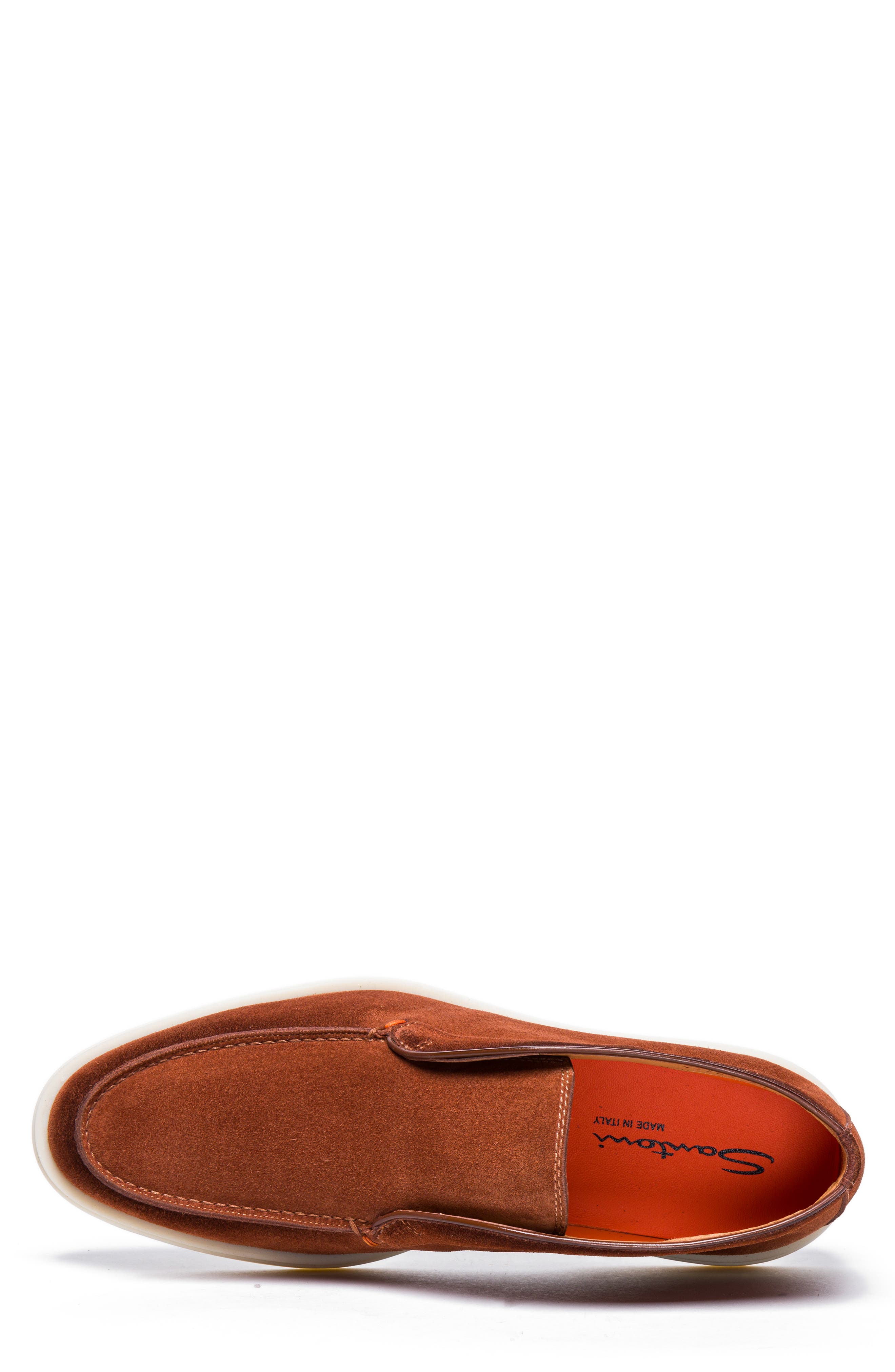 Santoni Laceless Suede Chukka Sneaker, Alternate, color, 