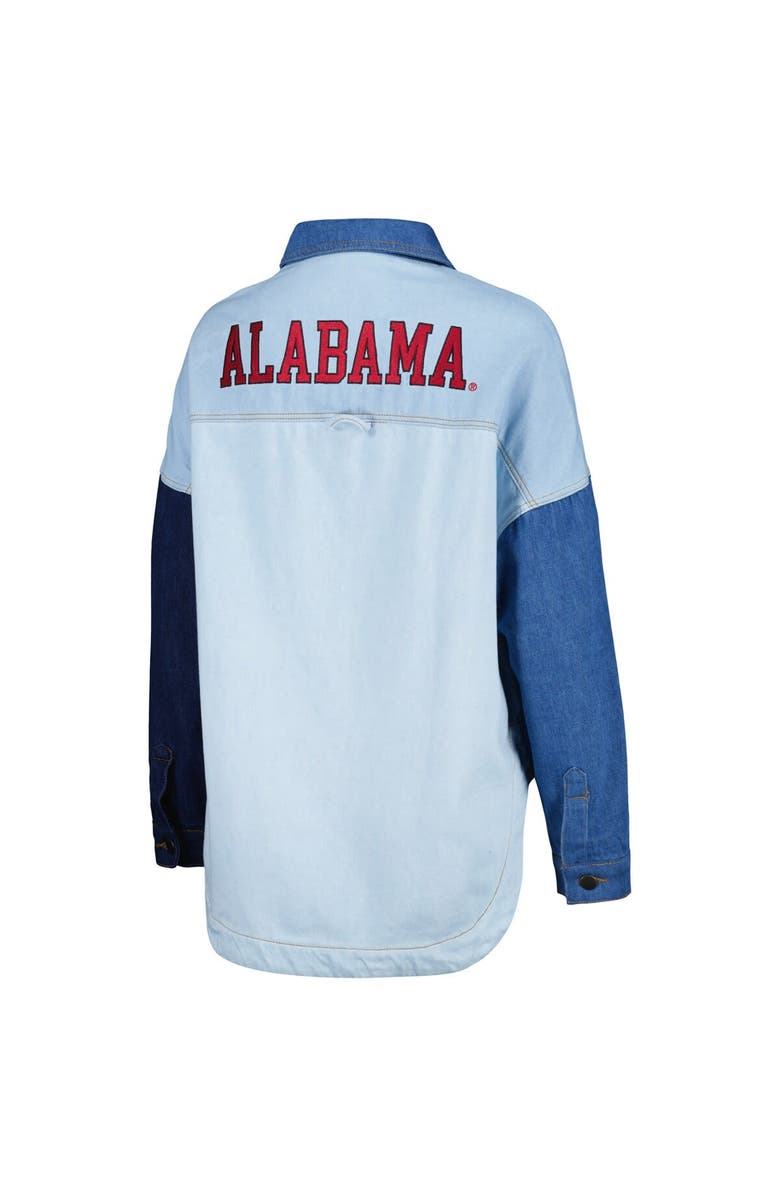 Hype and Vice Women's Hype and Vice Denim Alabama Crimson Tide Multi-Hit Hometown Full-Snap Jacket, Alternate, color, Denim