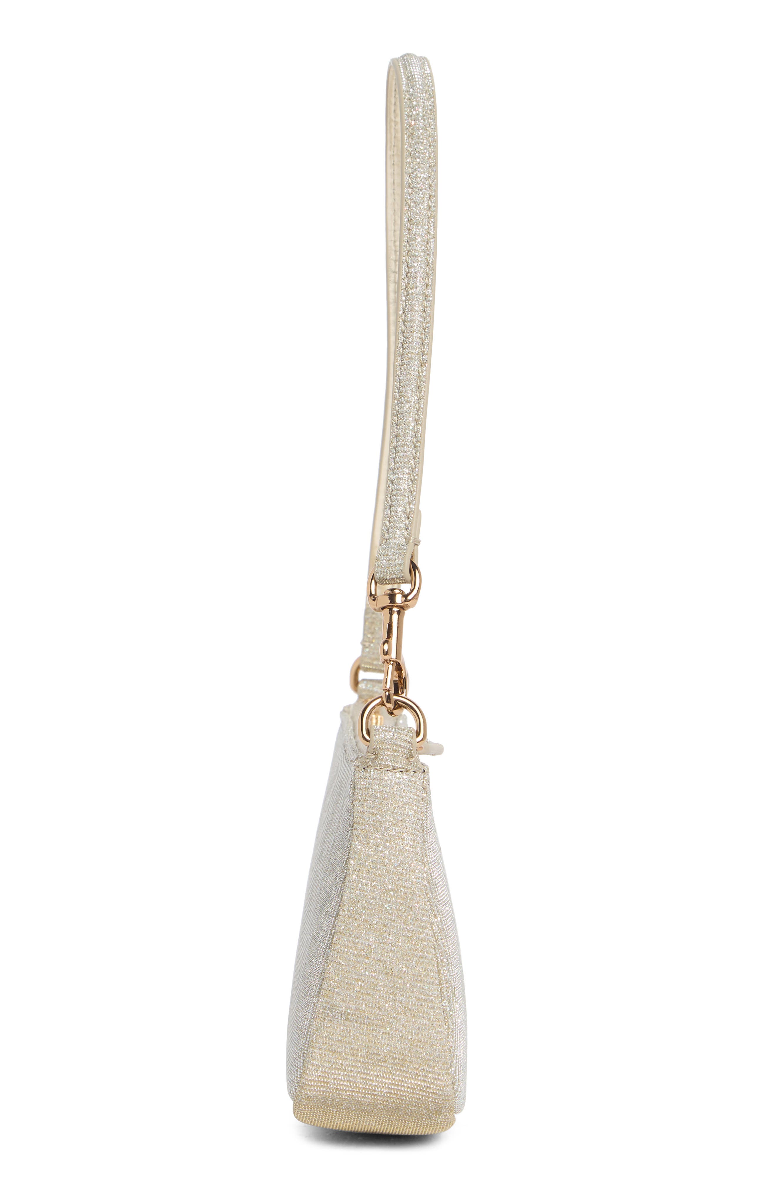 Kurt Geiger London Highgate Small Wristlet Shoulder Bag, Alternate, color, Silver Com