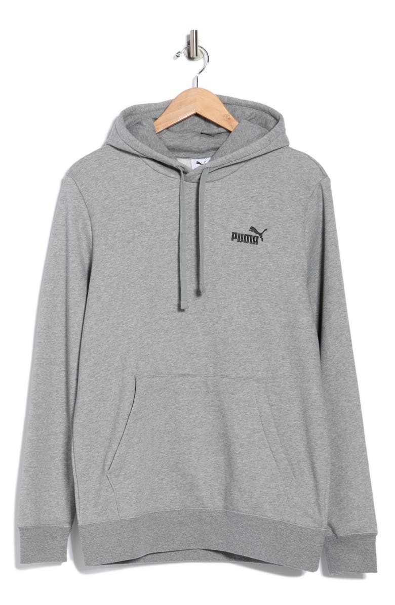 PUMA Essential Small No.1 Logo Hoodie, Alternate, color, Medium Gray Heather