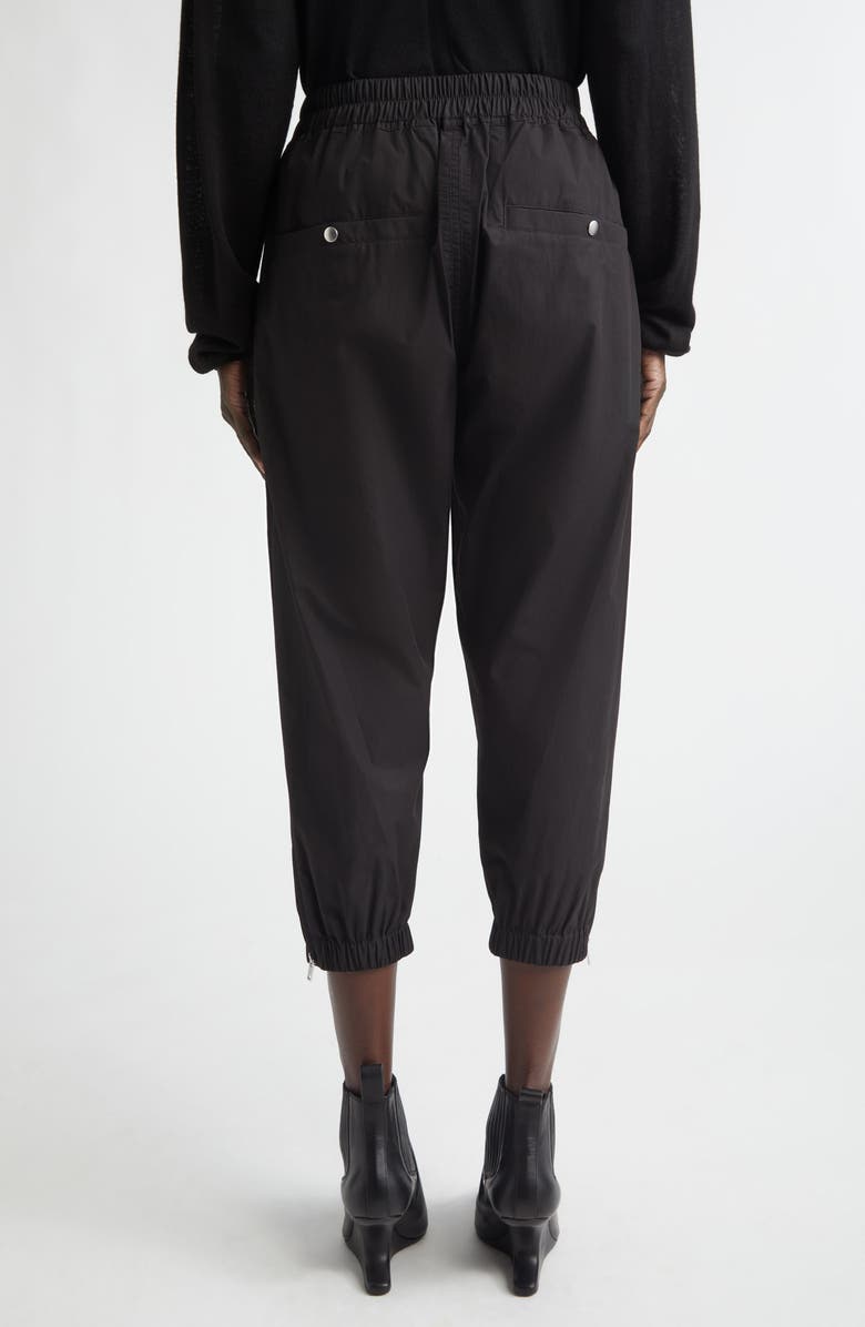 Rick Owens Cotton Crop Joggers, Alternate, color, Black