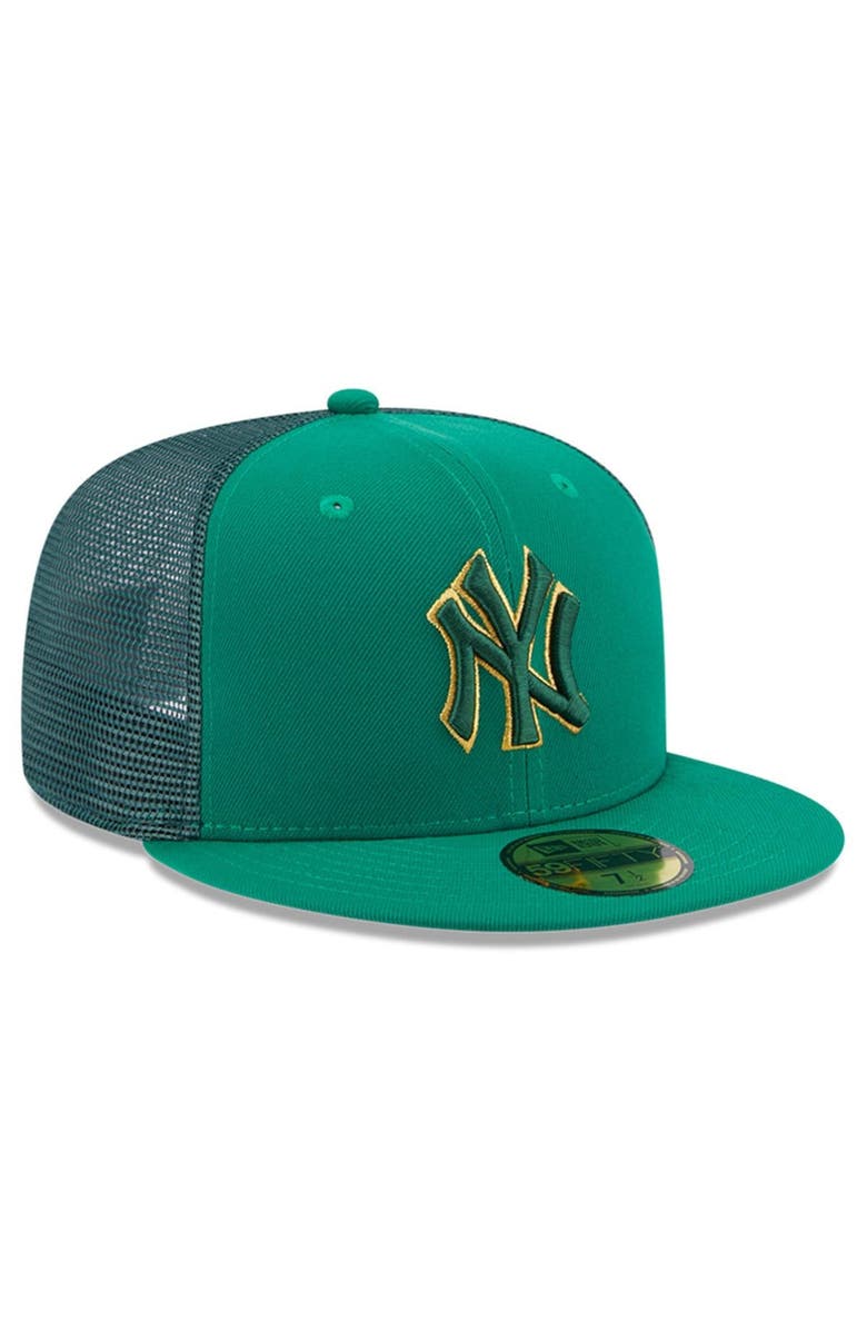 New Era Men's New Era Kelly Green New York Yankees 2023 St. Patrick's Day 59FIFTY Fitted Hat, Alternate, color,