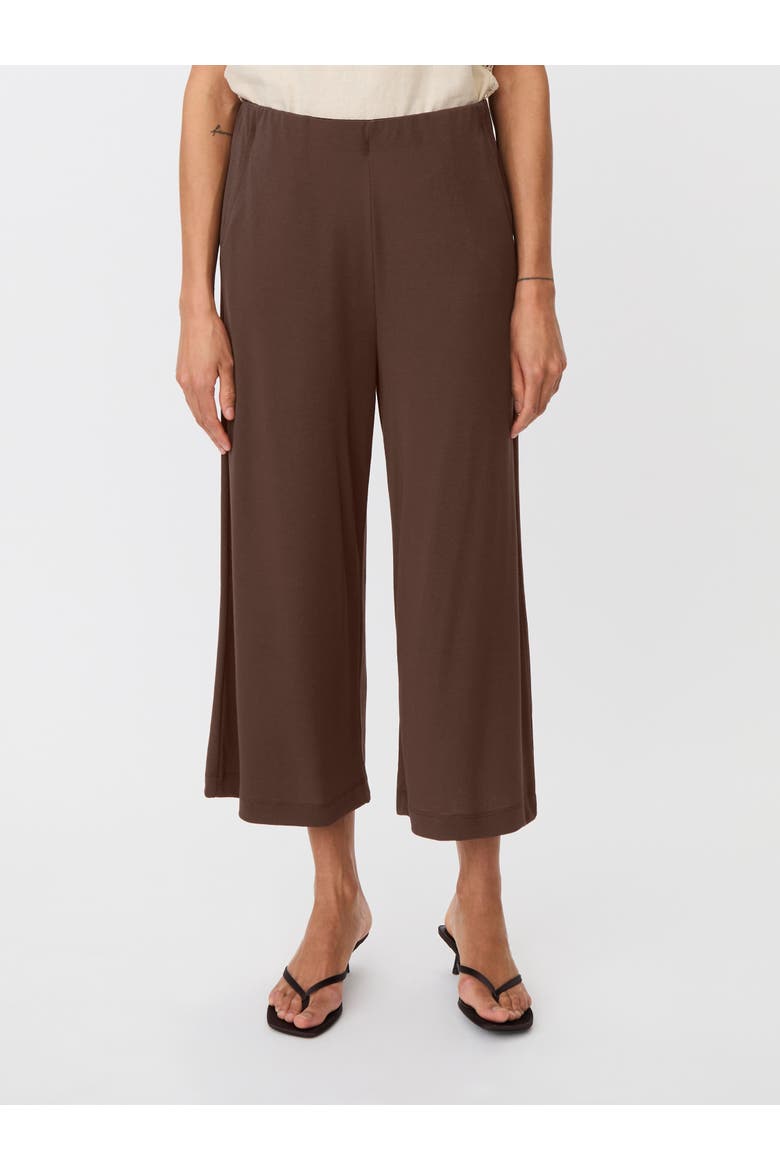 Mapryvora Wide Leg Cropped Trouser, Main, color, Sh. Chocolate