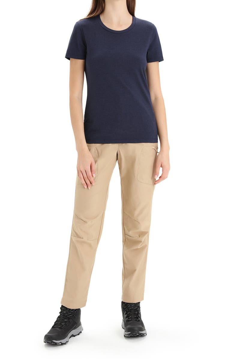 Icebreaker Central Merino Blend T-Shirt, Alternate, color, Midnight Navy