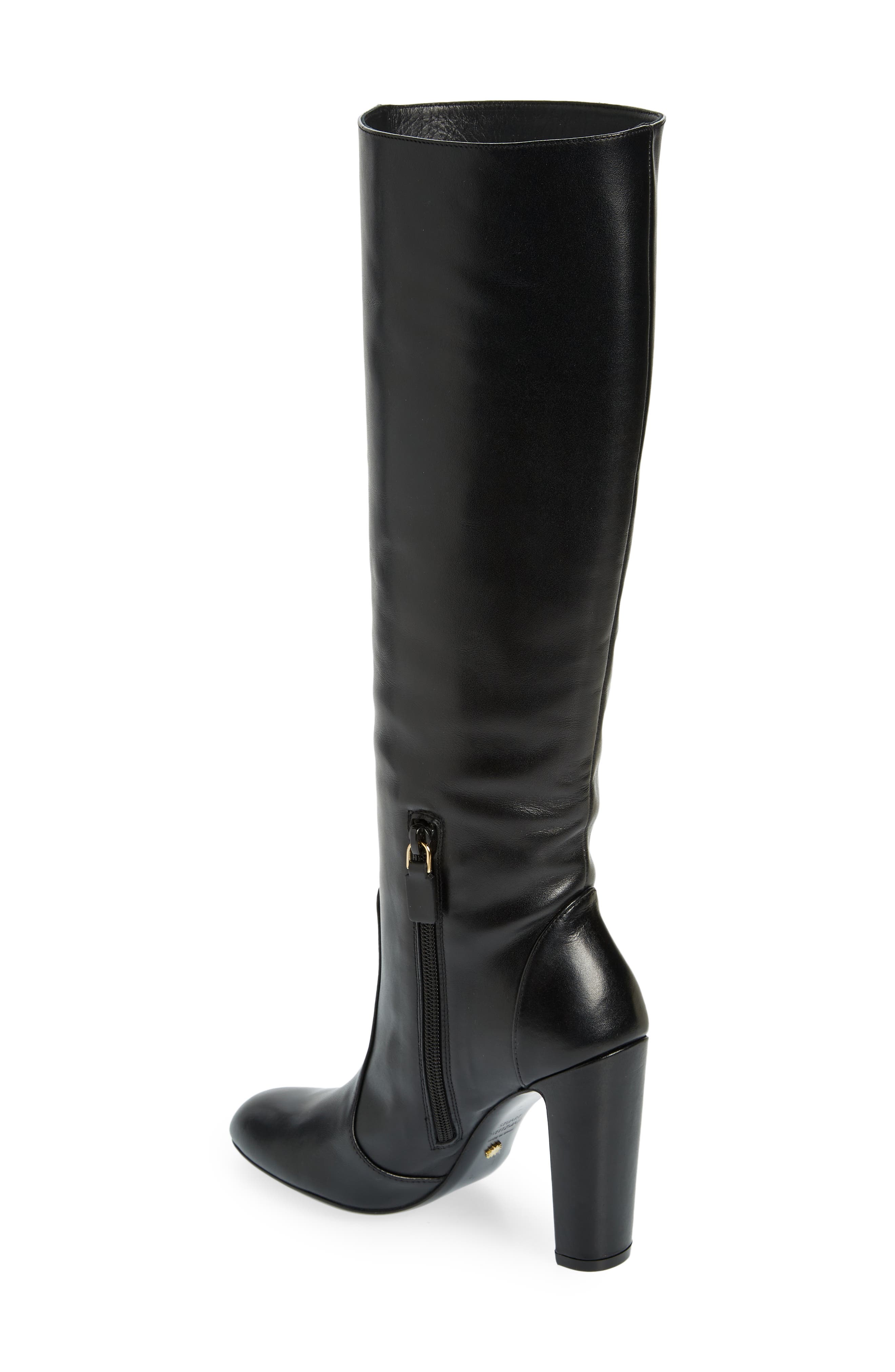 Vida Knee High Boot, Alternate, color, BLACK