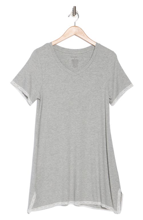Honeydew Revival Rib Sleep Shirt In Heather Grey