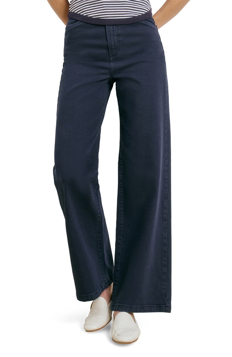 Favorite Daughter The Mischa Super High Waist Wide Leg Jeans, Main, color, Navy