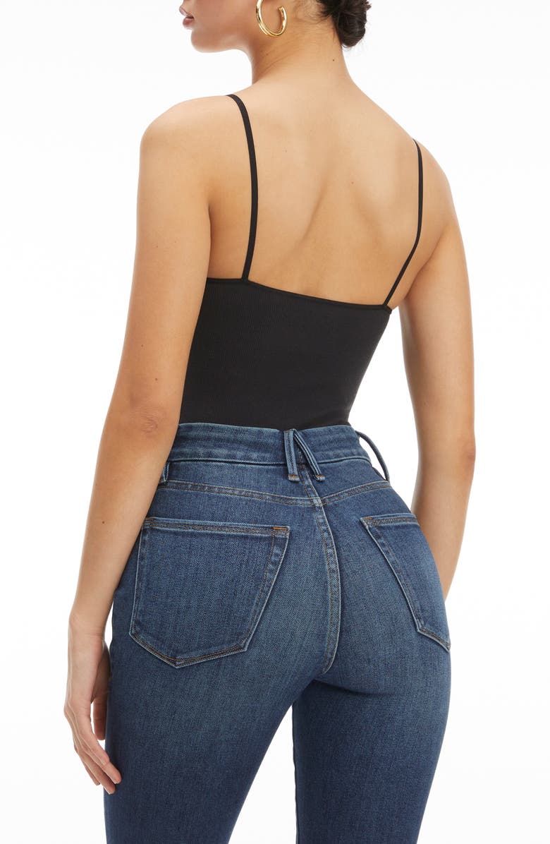 Good American Skinny Strap Bodysuit, Alternate, color,