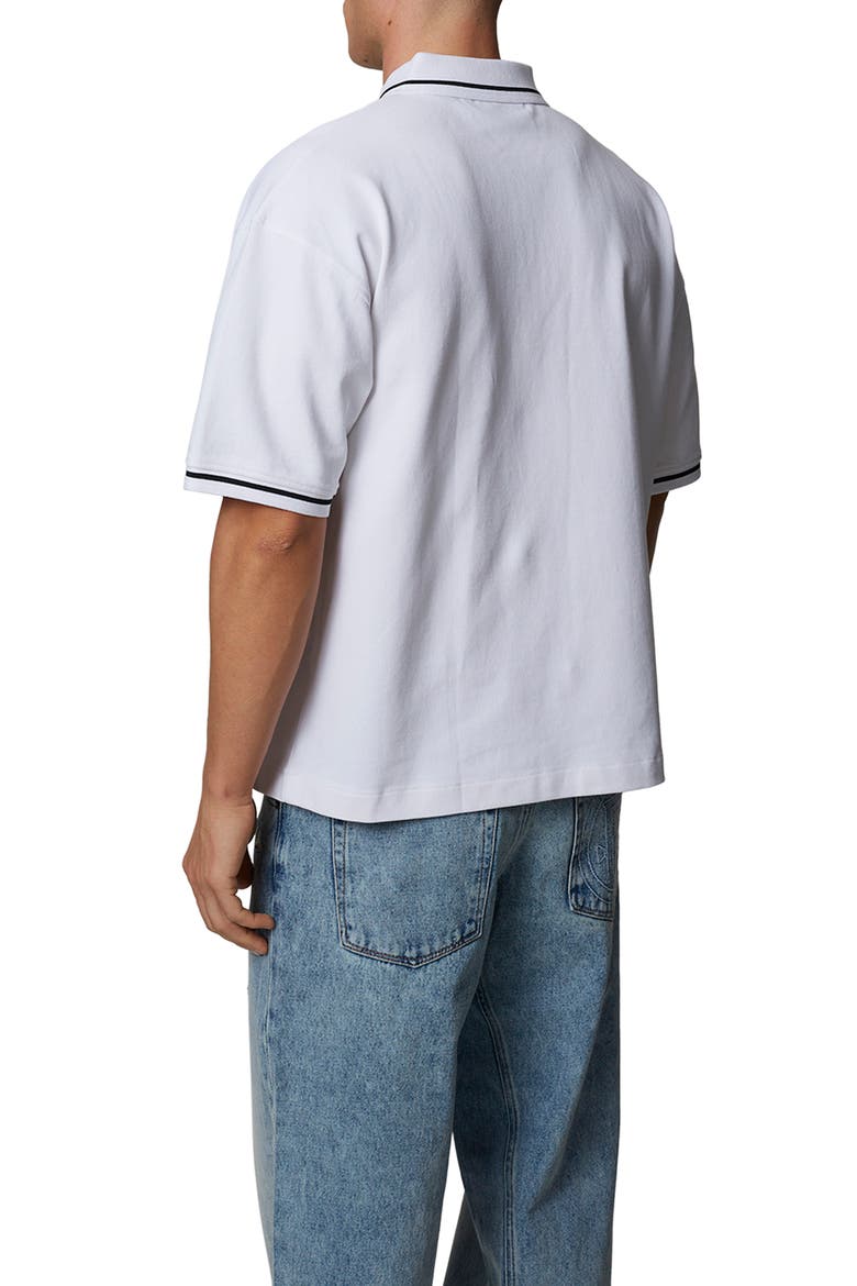 Oversized Polo, Alternate, color, White