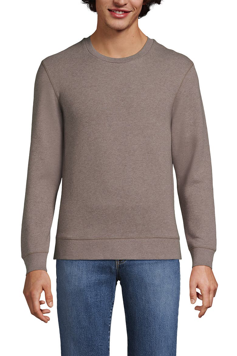 Long Sleeve Serious Sweats Crewneck Sweatshirt, Main, color, Light Bark Heather