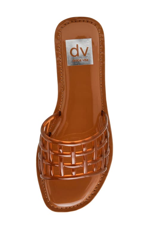 Dolce Vita Dv By Jinney Lattice Slide Sandal In Brown