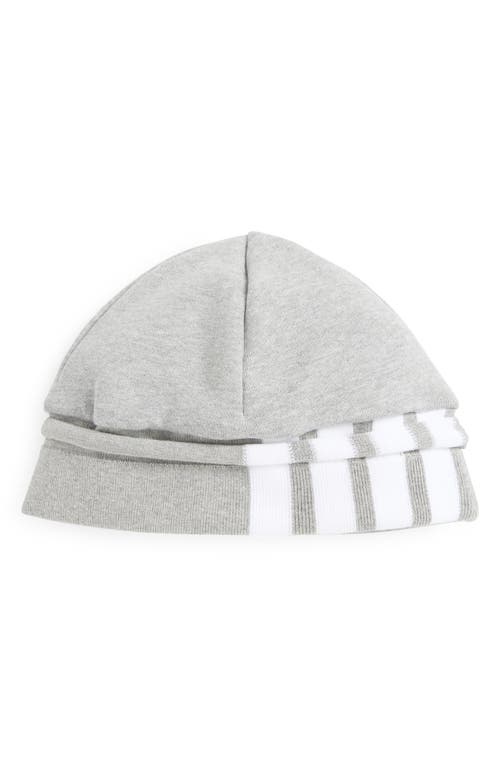 Thom Browne Engineered 4-bar Beanie In Light Grey