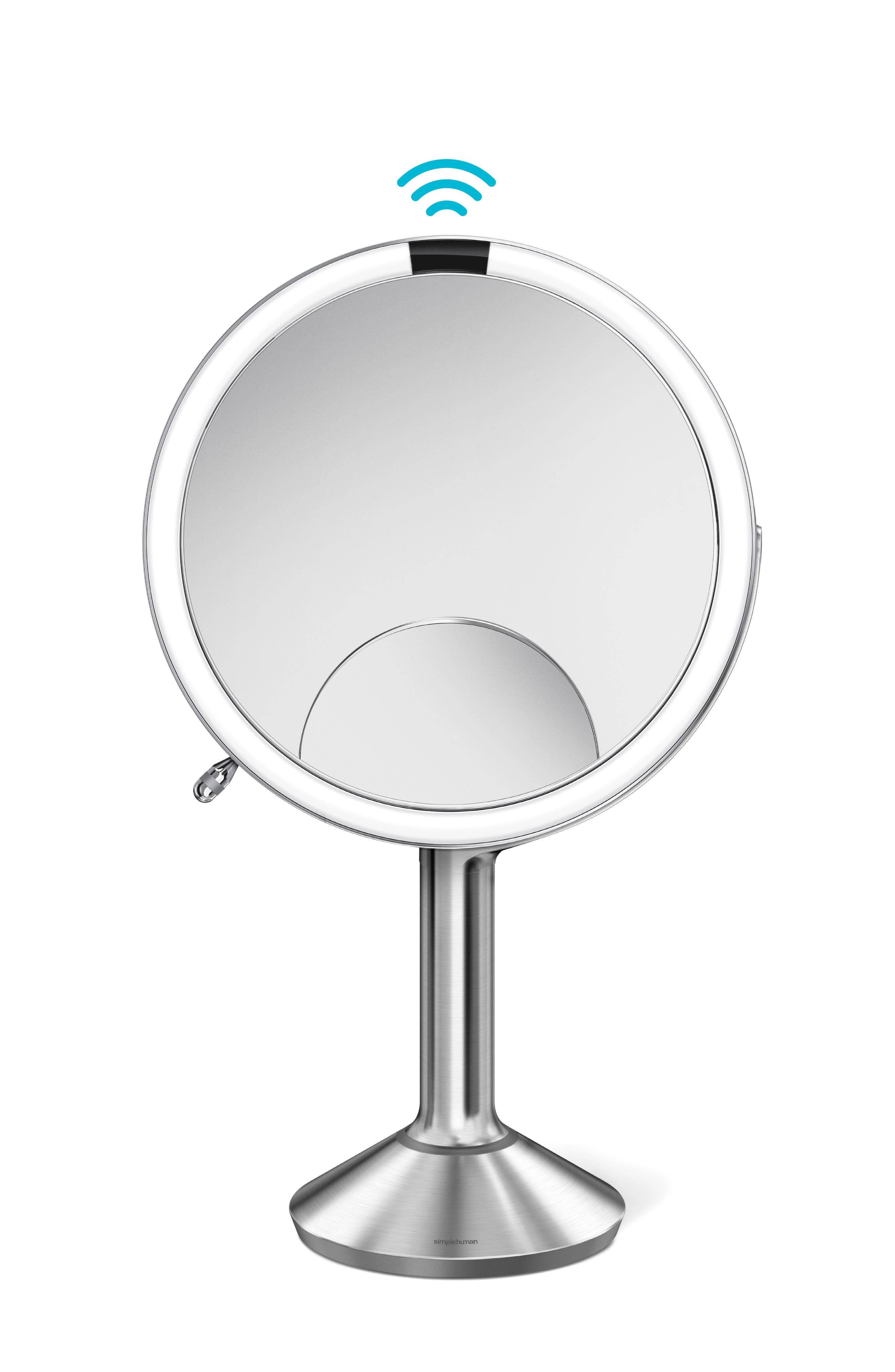 Trio Eight Inch Multi-Magnification Sensor Makeup Mirror (Women