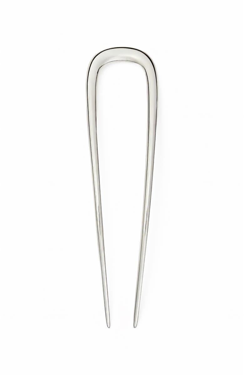 MACHETE Midi French Hair Pin, Main, color, Silver