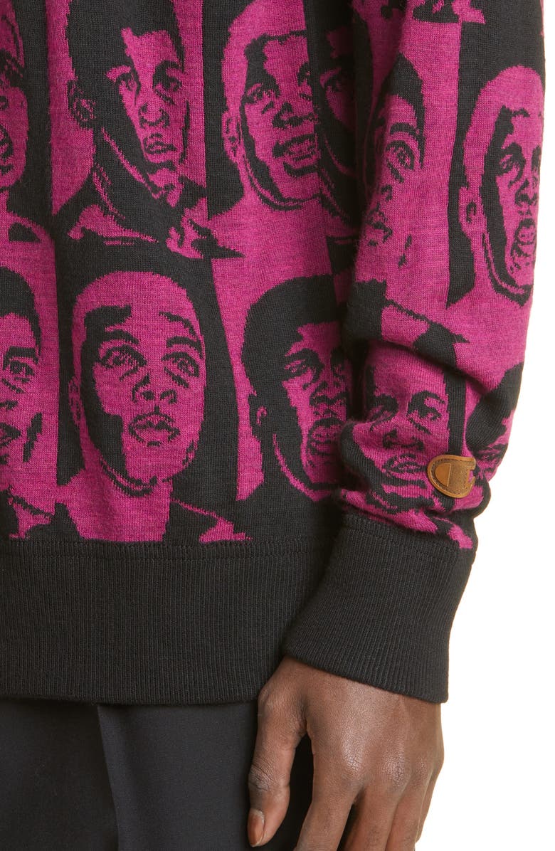 Champion Tears x Muhammad Ali<sup>™</sup> Intarsia Sweater, Alternate, color,