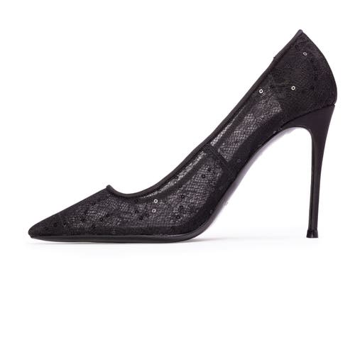 Black Suede Studio Marina 100 Pump In Black
