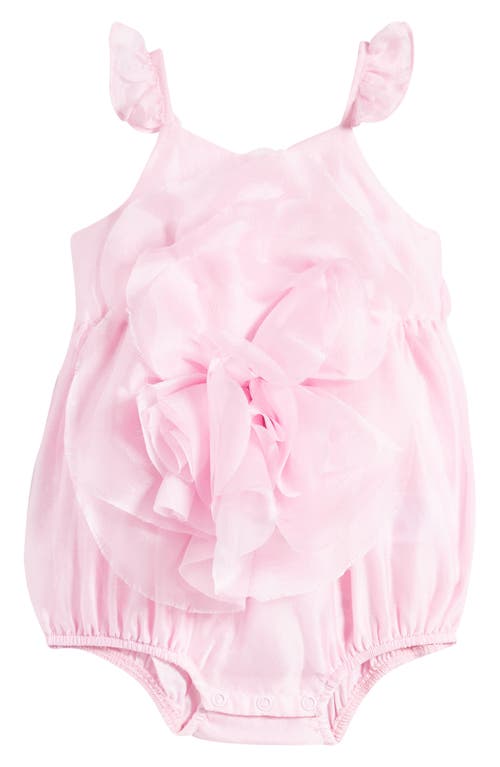 Bardot Junior Kids' Fleurette 3D Floral Organza Romper in Lili Pink 