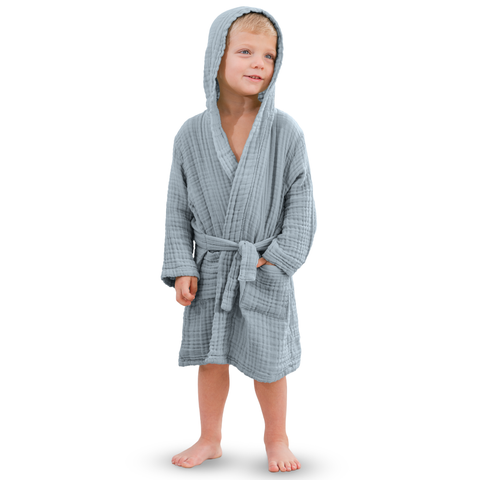 Muslin Bath Robe for Baby and Toddler