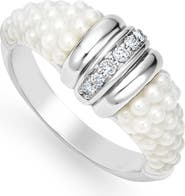 LAGOS White Caviar Diamond Stacking Ring