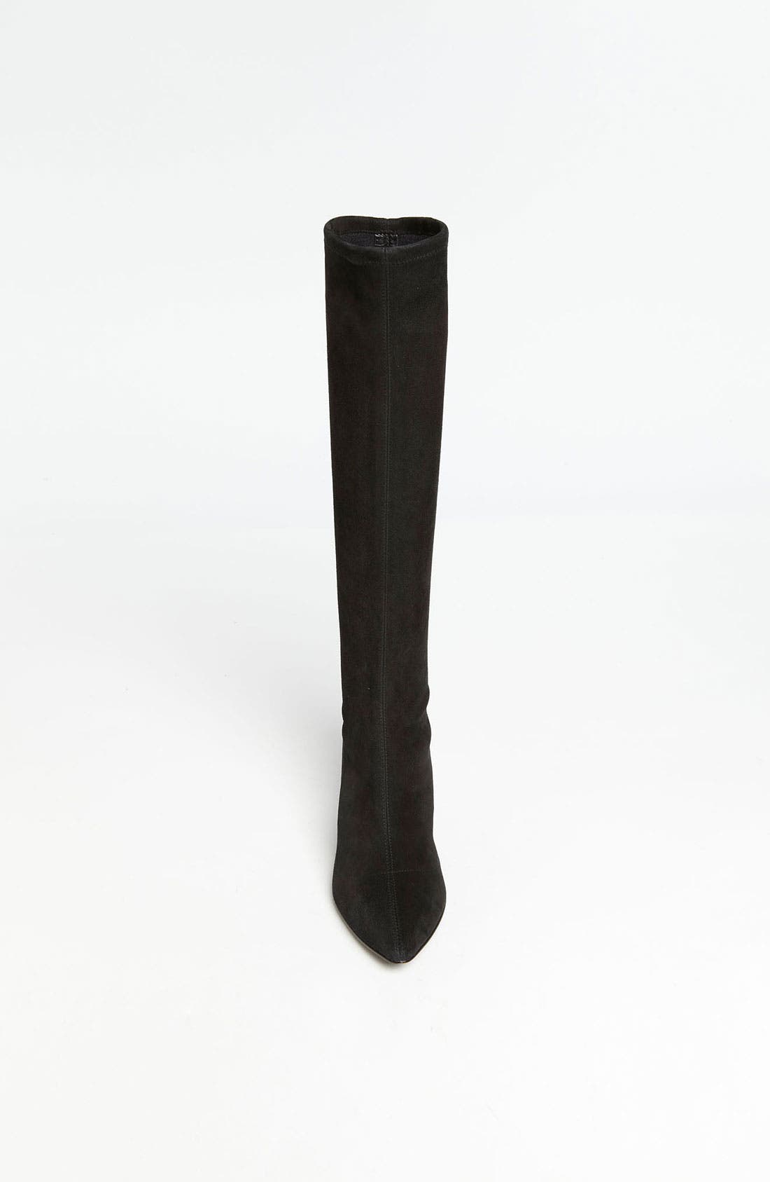 'Lilia' Boot, Alternate, color, BLACK SUEDE