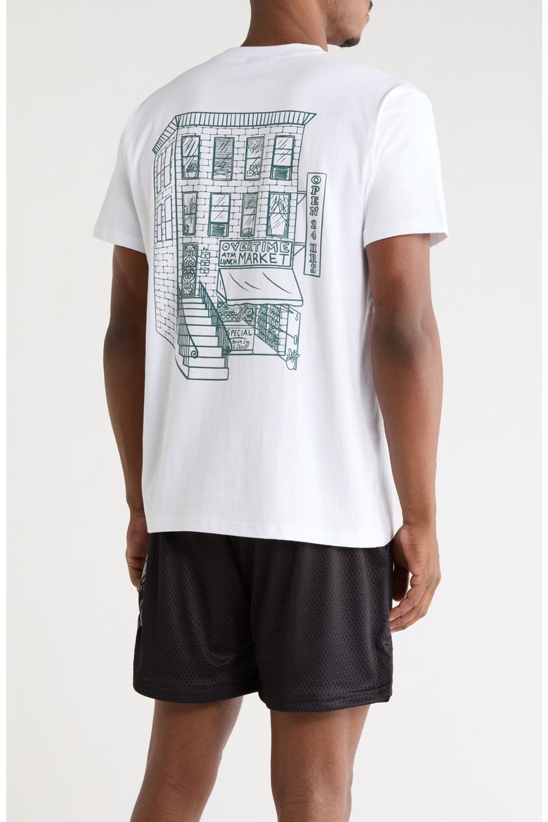New York Market Graphic Tee, Alternate, color, WHITE