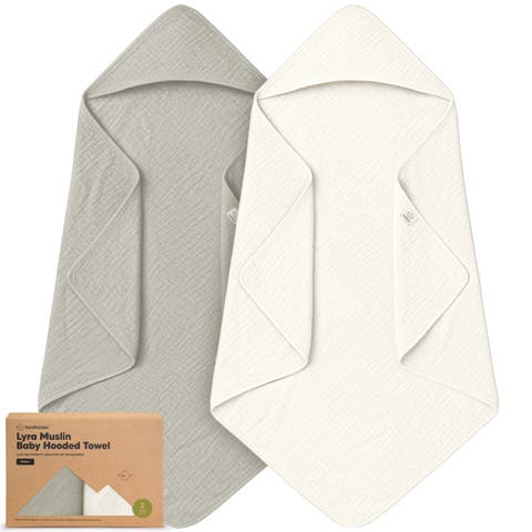 2-Pack Lyra Muslin Hooded Towels