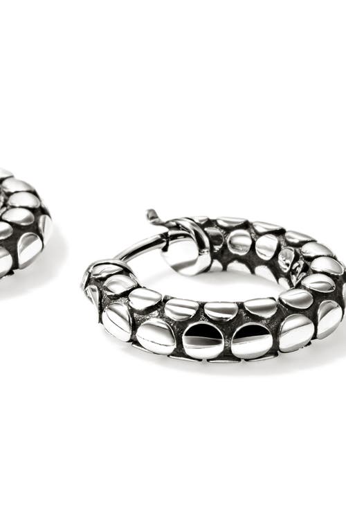 John Hardy Dot Hoop Earrings, Sterling Silver In Metallic