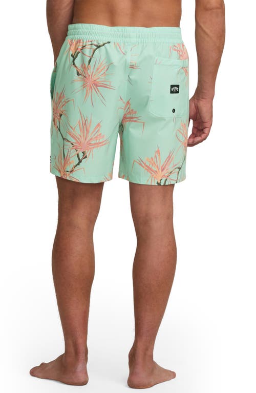 Billabong Sundays Layback Swim Trunks In Seafoam