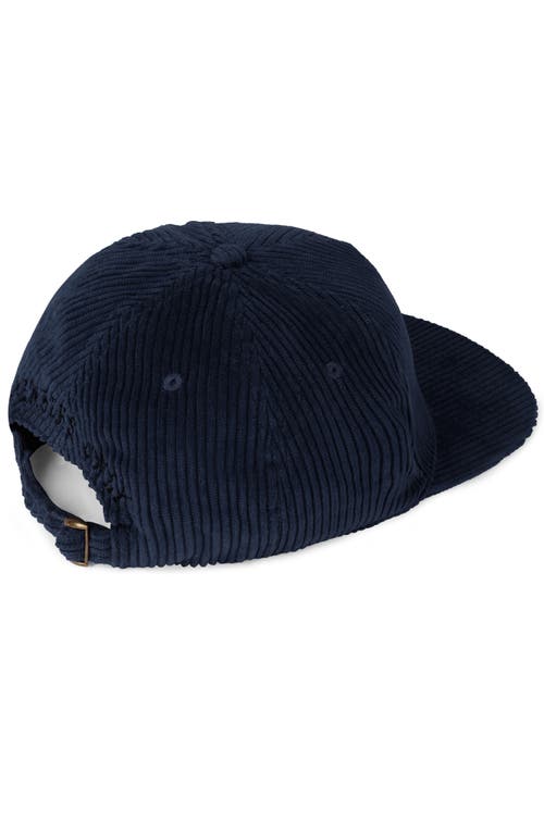 Members Only Corduroy Baseball Cap In Blue