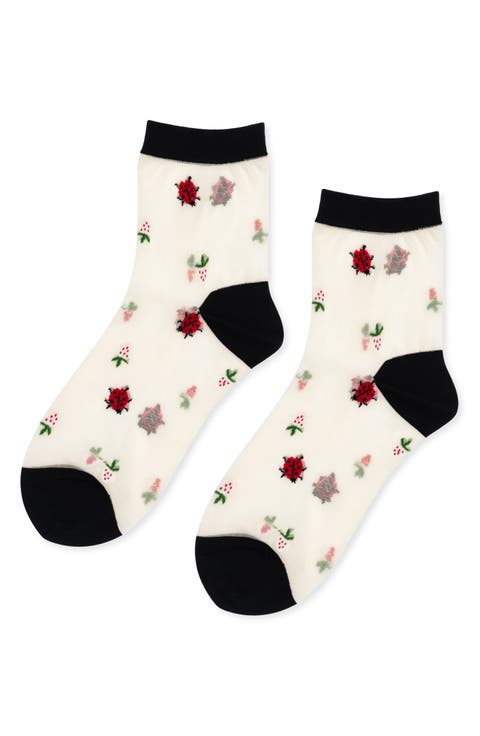 Dainty Sheer Crew Socks