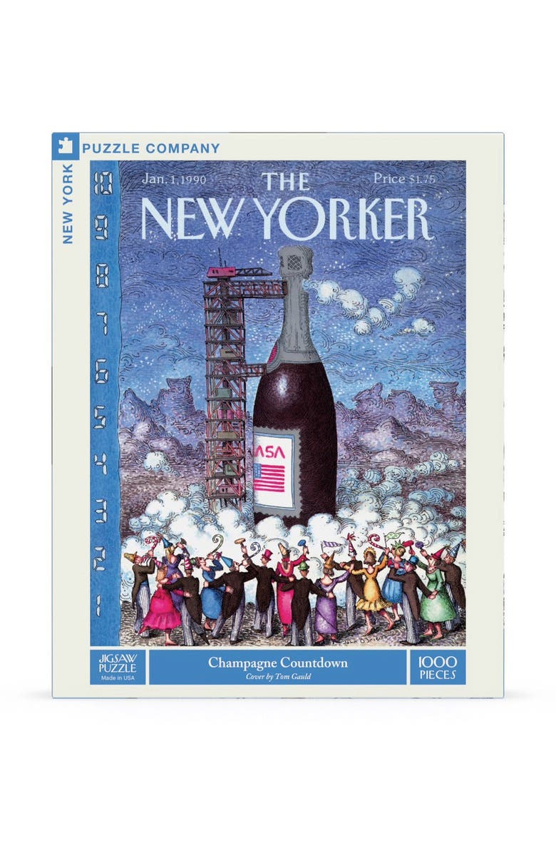 NEW YORK PUZZLE COMPANY Champagne Countdown 1000 Piece Puzzle, Main, color, NO COLOR