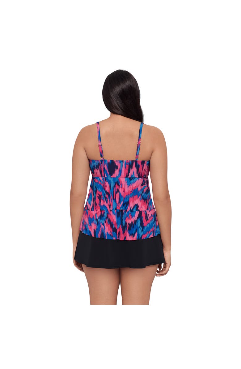 Trimshaper Leona V-Neckline Tankini Swim Top, Alternate, color, Nairobi Nights