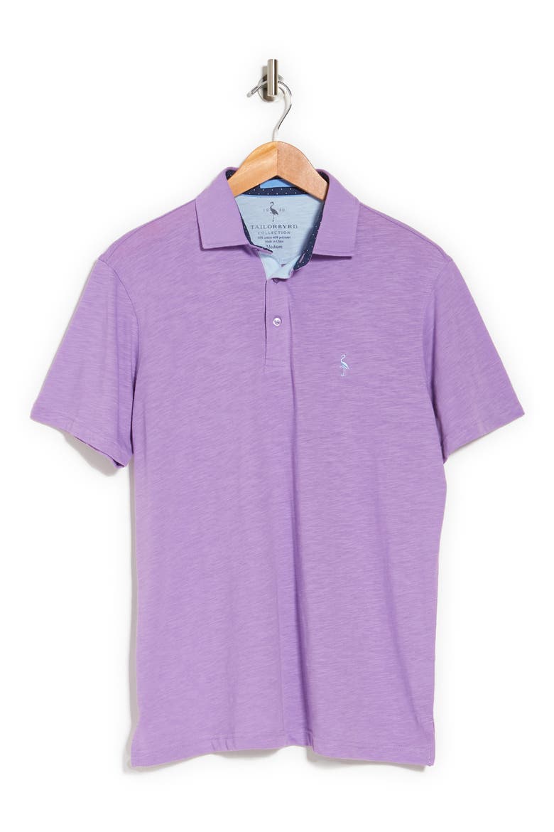 Jersey Solid Polo, Alternate, color, LAVENDER