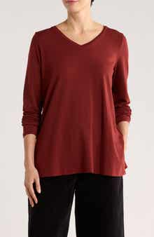 Eileen Fisher V-Neck Long Sleeve Tunic