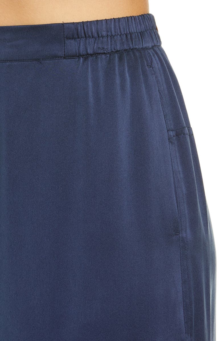 Lunya Washable High Waist Silk Pajamas, Alternate, color, Deep Blue