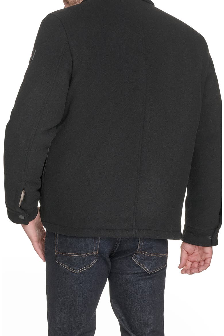 Field Jacket with Laydown Collar, Alternate, color, BLACK