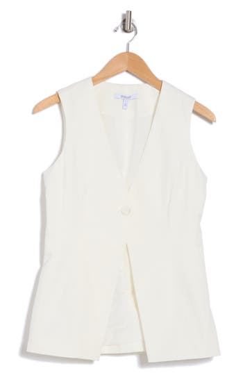 Derek Lam 10 Crosby Francesca Vest In Blanc De Blanc