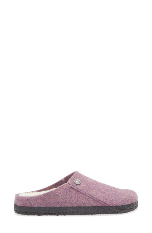 Birkenstock Zermatt Genuine Shearling Lined Slipper In Purple