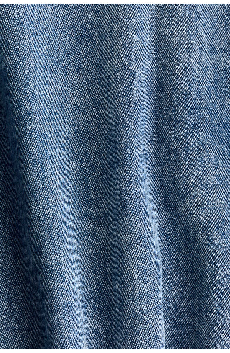 H&M Circle-cut Denim Skirt, Alternate, color, Denim Blue