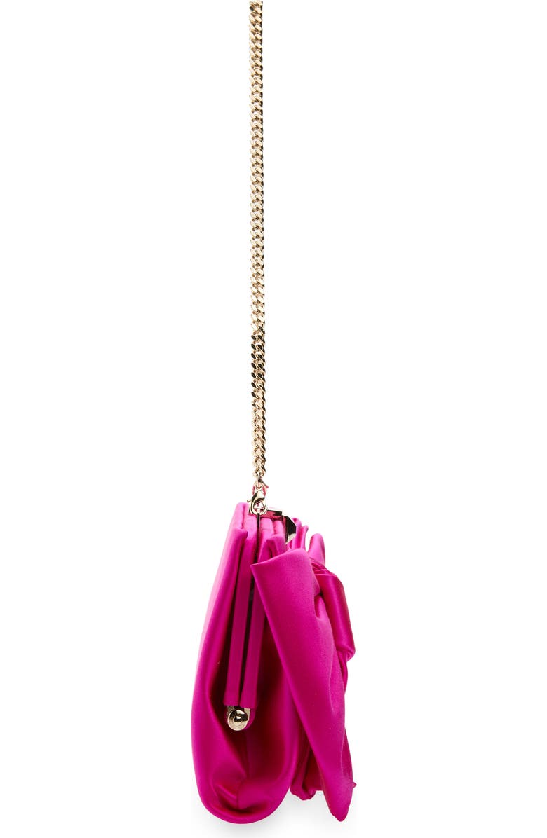 Stuart Weitzman The VIP Loveknot Clutch, Alternate, color, Flamingo