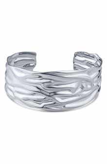 JARDIN Wide Sculptural Cuff Bracelet