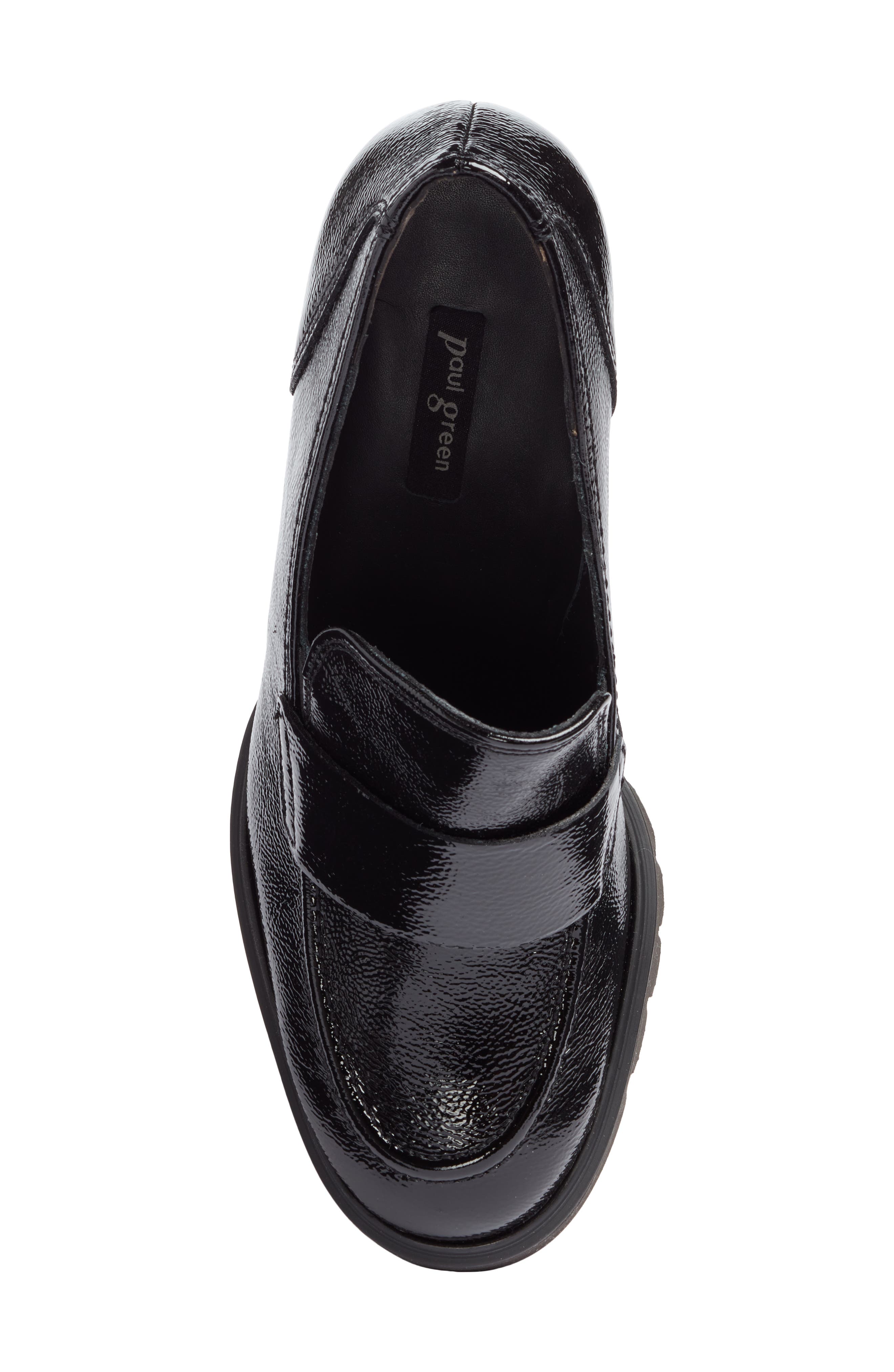 Nina Loafer Pump, Alternate, color, BLACK CRINKLED PATENT
