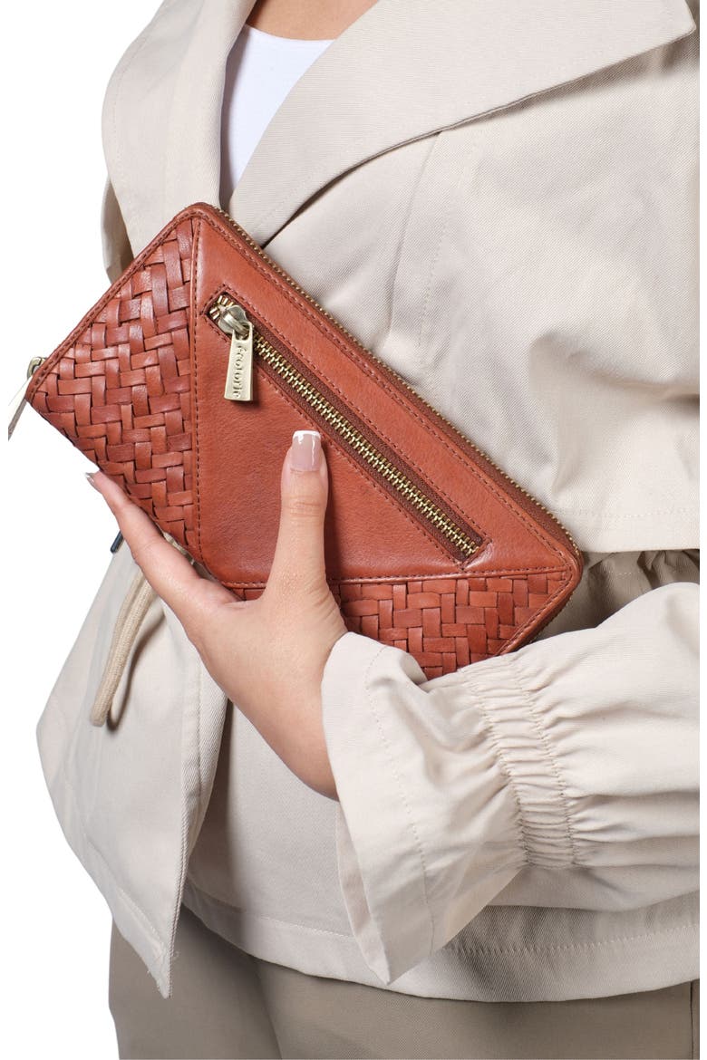 Longview Leather Wallet, Alternate, color, BRANDY